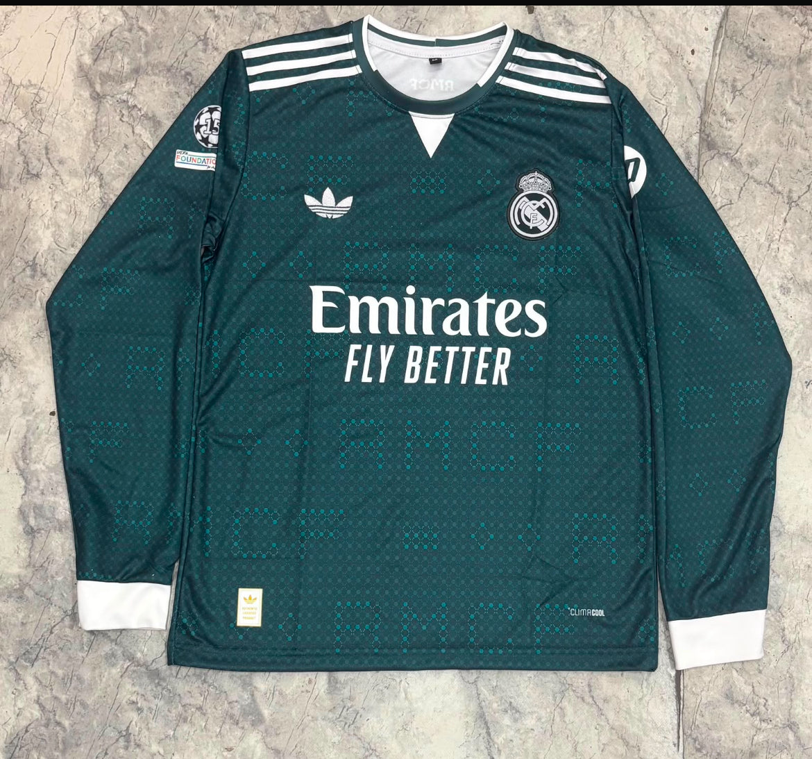 REAL MADRID GREEN PLAIN EMBRIODERY