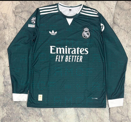 REAL MADRID GREEN PLAIN EMBRIODERY