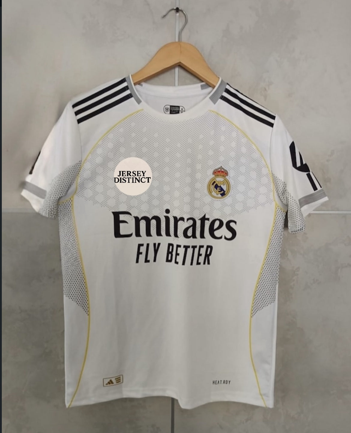 MBAPPE 25/25 REAL MADRID HOME HALF SLEEVE EMBRIODERY JERSEY