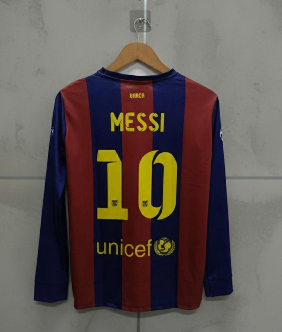 MESSI BARCA PREMIUM QUALITY FULL SLEEVE JERSEY