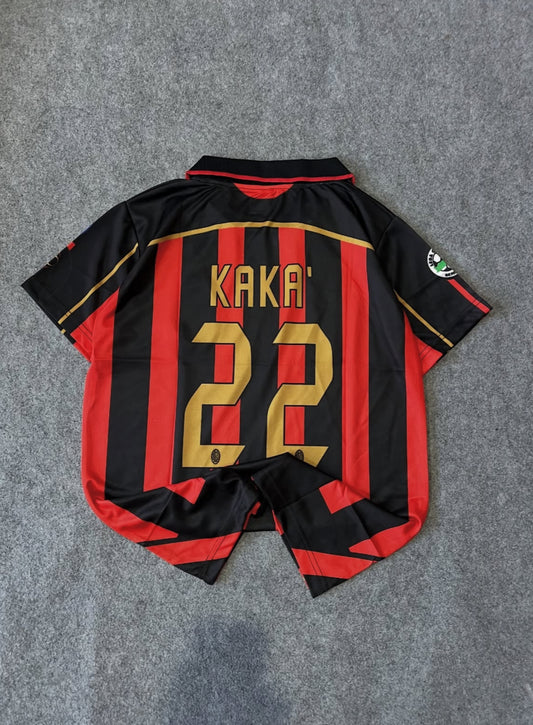 AC MILAN KAKA HALF SLEEVE EMBRIODERY