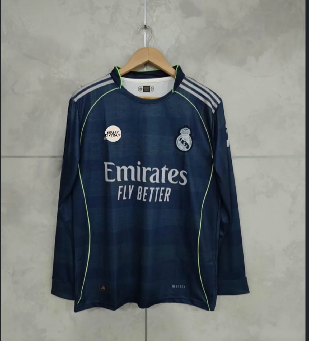 REAL MADRID FULL SLEEVE AWAY JERSEY