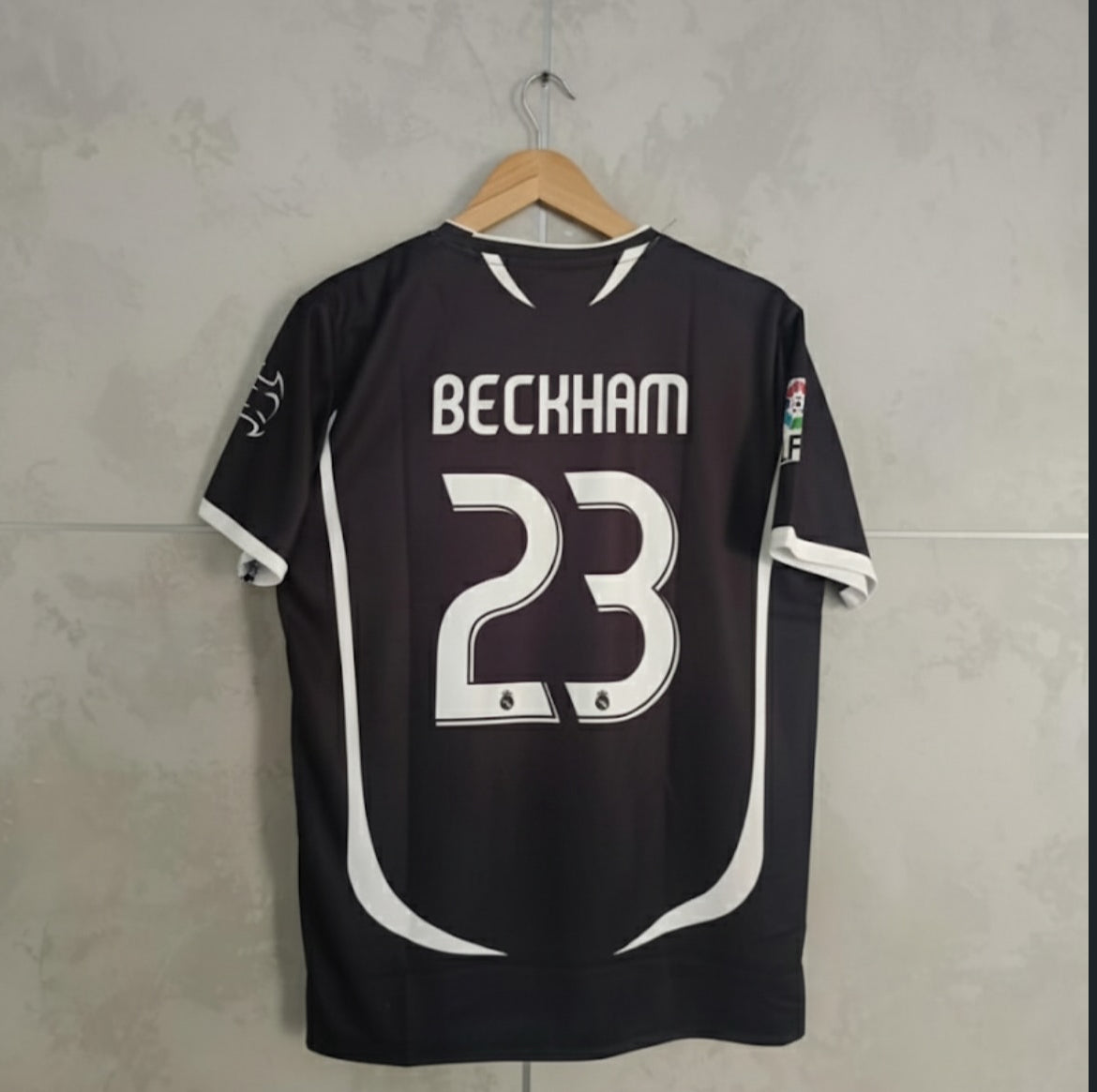 BECKHAM REAL MADRID HALF SLEEVE PREMIUM QUALITY EMBRIODERY JERSEY